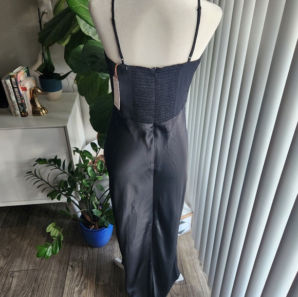 NWT Quince Washable Silk Square Neck Maxi Dress Size Medium - Picture 5 of 11